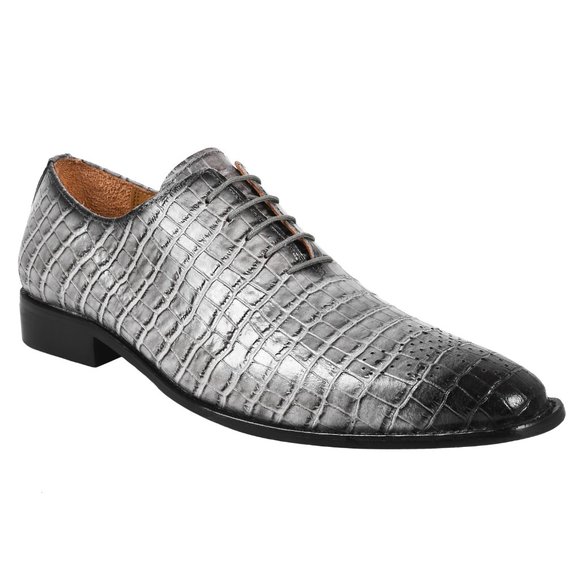 Leather Oxford Style Dress Shoes main image 5